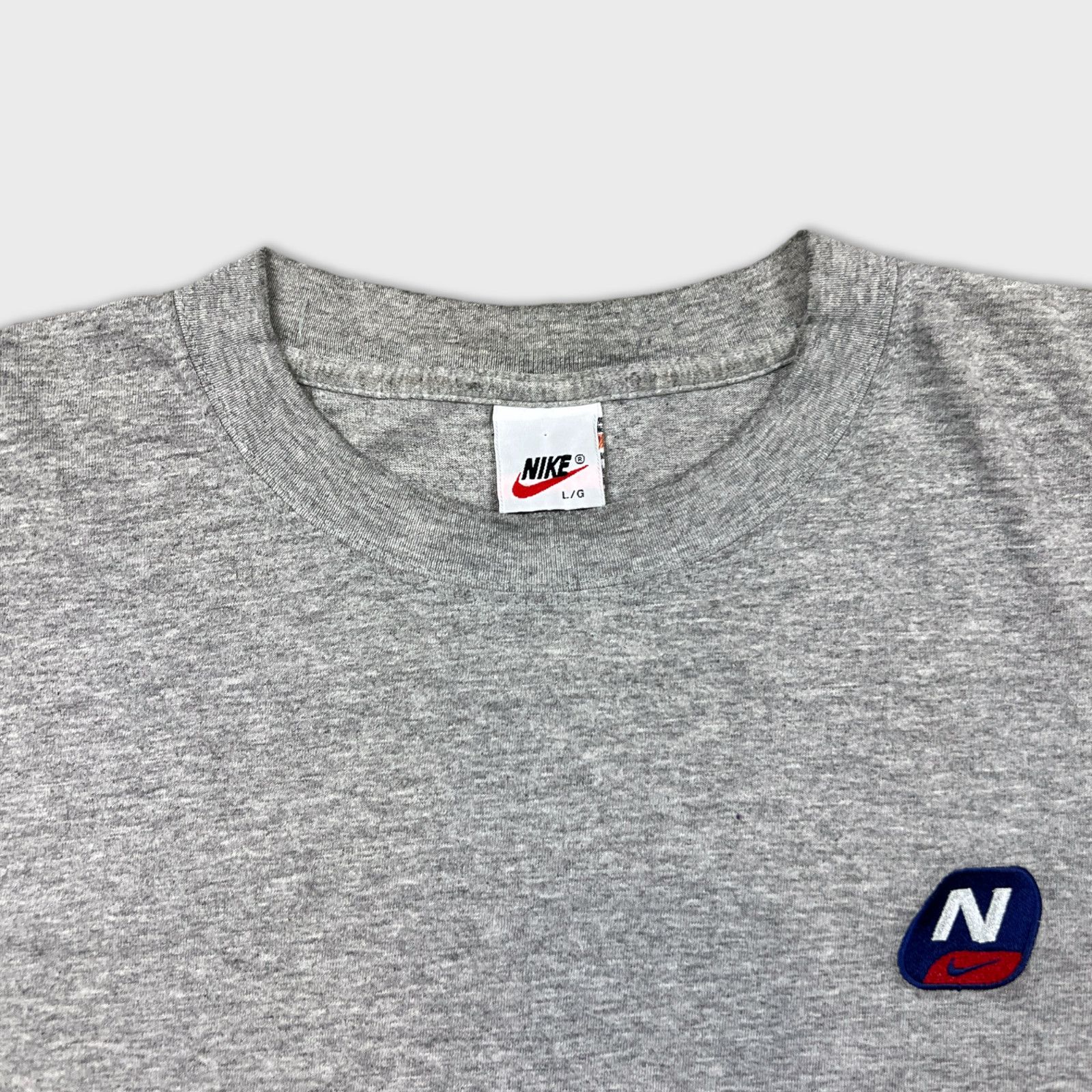 Nike × Vintage 90s Nike Sportswear T Shirt Large Swoosh Rare Short Sleeve Size US L / EU 52-54 / 3 - 2 Thumbnail