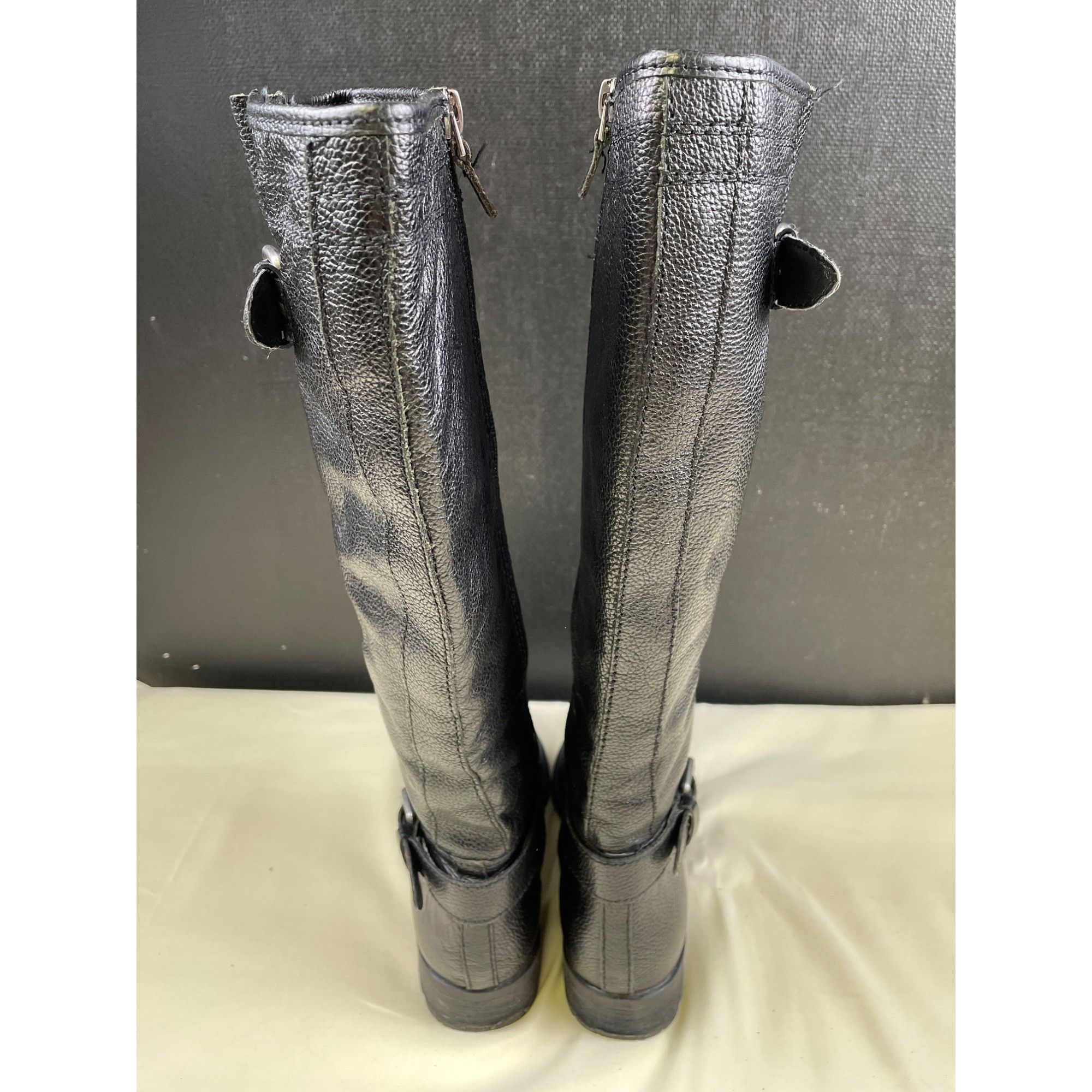 Franco Sarto Franco Sarto Women's Black Leather Riding Boots/Shoes Size 6 Size US 6.5 / IT 36.5 - 4 Thumbnail