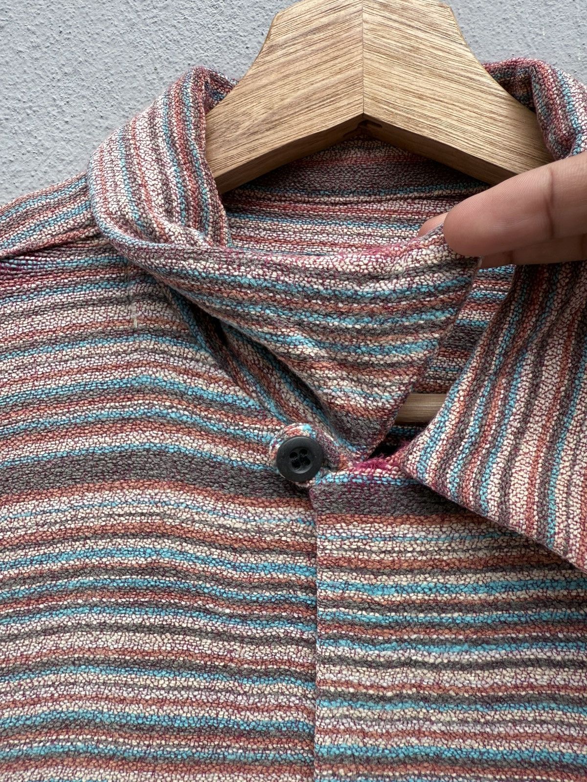Sugar Cane Vintage Distressed SUGAR CANE Stripes Flannel Rare Design Size US L / EU 52-54 / 3 - 5 Thumbnail