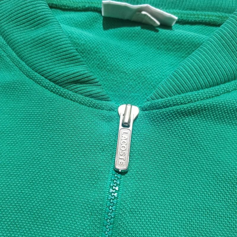 Lacoste Vintage 80s 90s Chemise Lacoste Club Green Zip Up Hoodie M Size US M / EU 48-50 / 2 - 6 Thumbnail