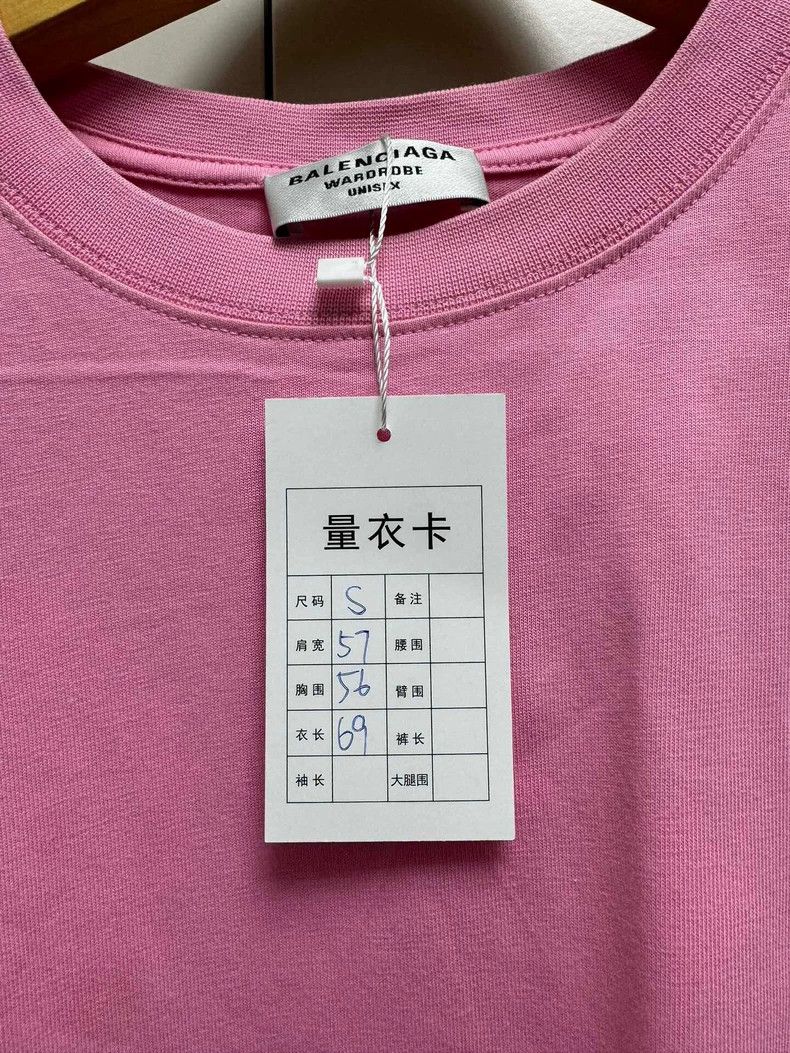 Balenciaga Balenciaga Pink Retro Embroidered Logo Short Sleeve Size US S / EU 44-46 / 1 - 6 Thumbnail
