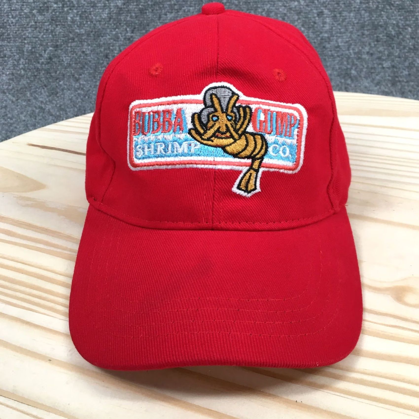CO Bubba Gump Shrimp Co Baseball Cap Hat Mens OS Red Embroidered Logo Adjustable Size ONE SIZE - 2 Thumbnail
