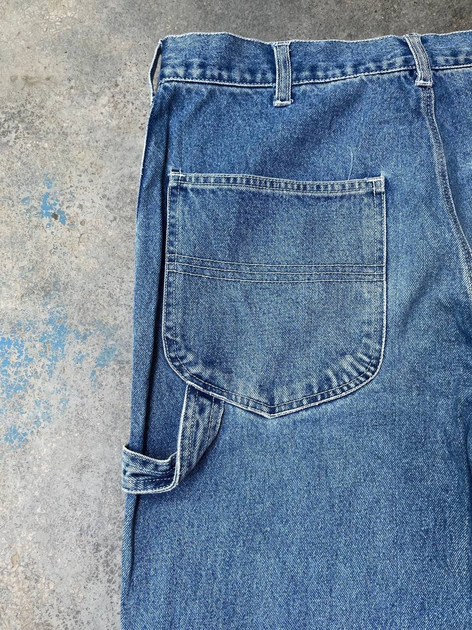 Blue Blue Japan VINTAGE CARPENTER BAGGY JEANS Size US 35 - 8 Thumbnail