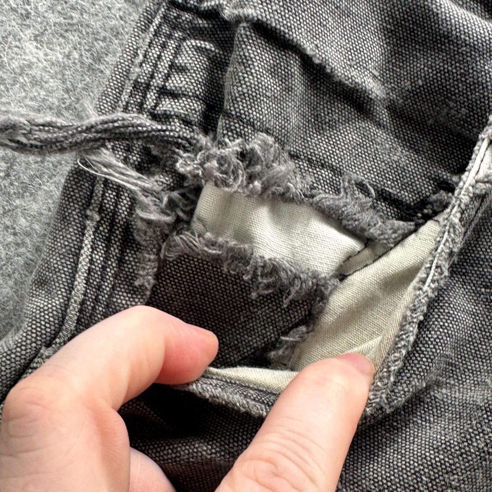 Carhartt Vintage Carhartt Pants Mens 32x28 Gray Canvas Carpenter Distressed Destroyed Size US 32 / EU 48 - 6 Thumbnail
