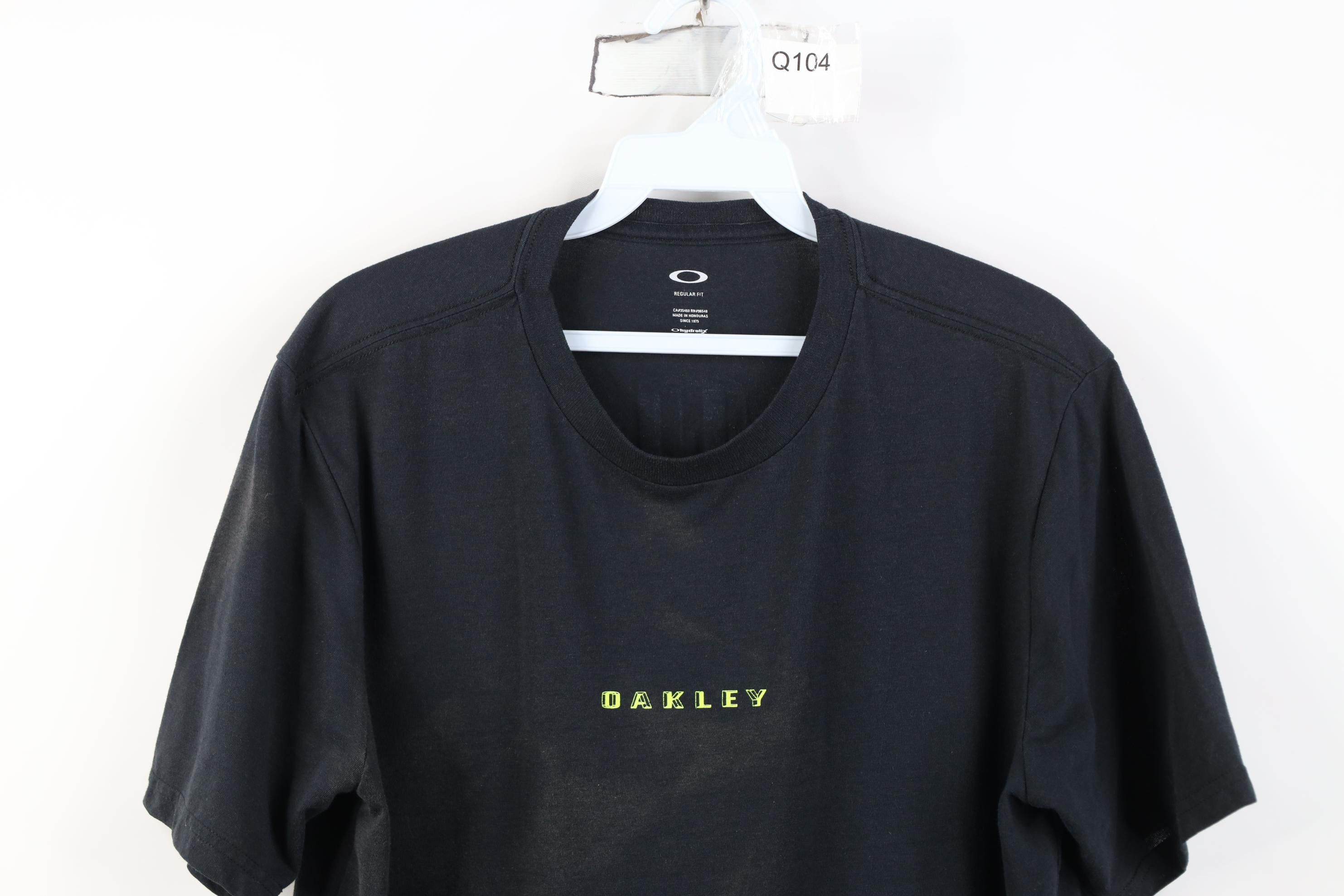 Oakley Vintage Y2K Oakley Spell Out Center Logo Knit T-Shirt Black Size US S / EU 44-46 / 1 - 2 Thumbnail