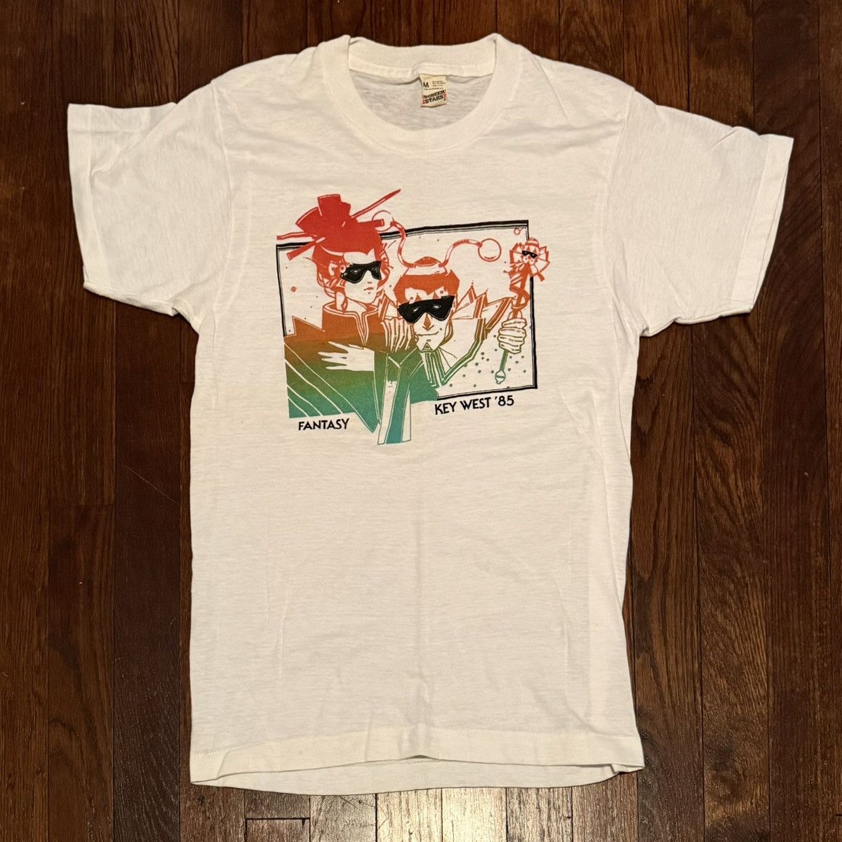 Vintage VTG 1985 Fantasy Fest Key West Single Stitch Graphic Tee Size US M / EU 48-50 / 2 - 1 Thumbnail