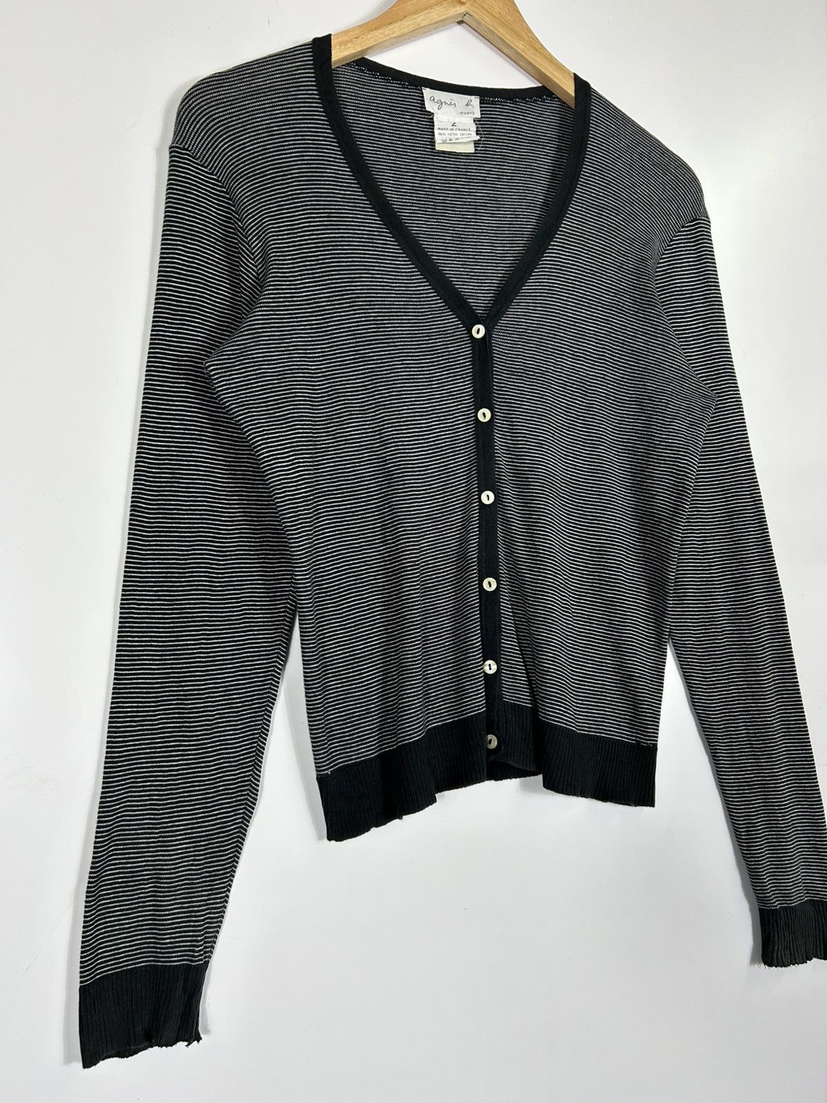 agnes b. ⚡️Vintage Agnes B Knit Button Sweater Size XS / US 0-2 / IT 36-38 - 2 Thumbnail