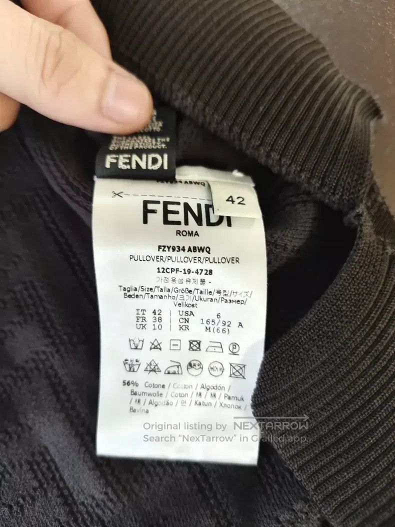 Fendi Fendi Double F all-over print knitted short sleeve Size XS / US 0-2 / IT 36-38 - 4 Thumbnail