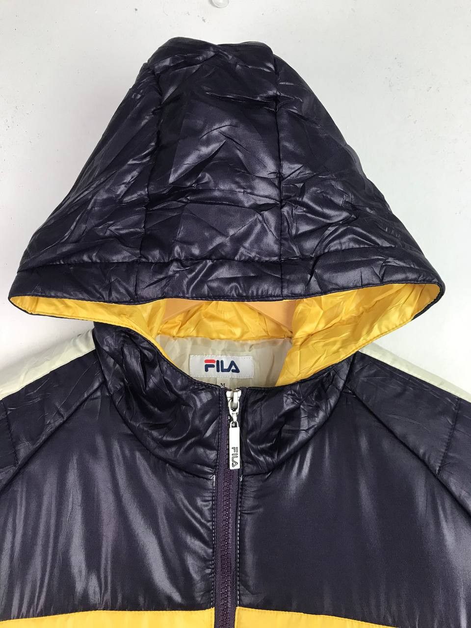 Fila × Japanese Brand × Vintage Vintage Colourful Fila Puffer Full Zipper jacket Size US M / EU 48-50 / 2 - 3 Thumbnail