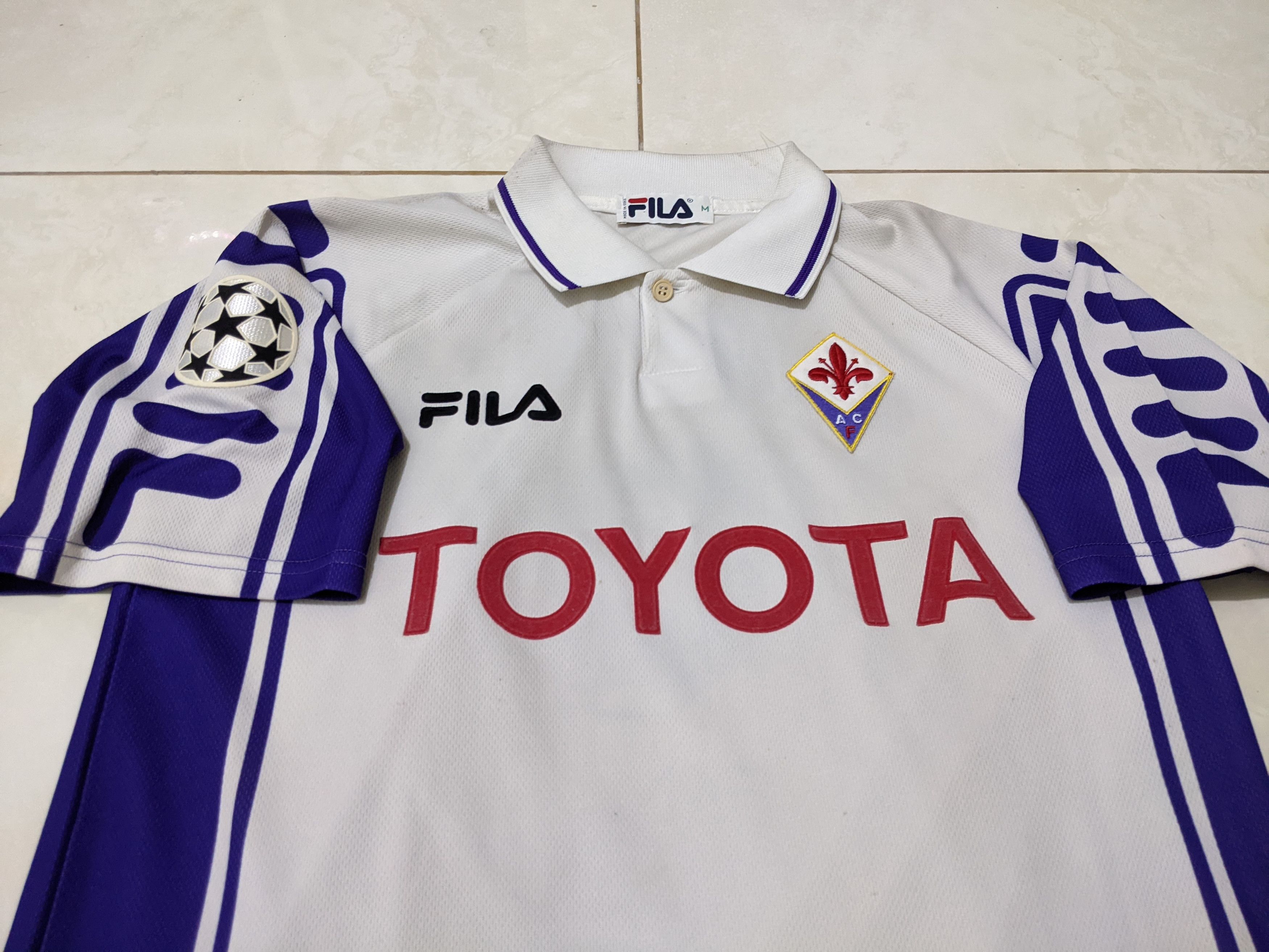 Fila Fiorentina away 1999-00 Batistuta Jersey football shirt Size US M / EU 48-50 / 2 - 4 Thumbnail
