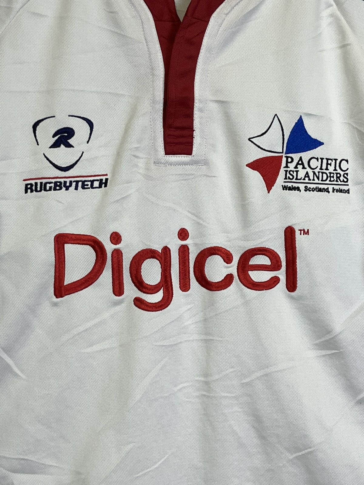 Canterbury of New Zealand VINTAGE Y2K PACIFIC ISLANDERS RUGBY UNION 2006 #9 JERSEY Size US XL / EU 56 / 4 - 3 Thumbnail