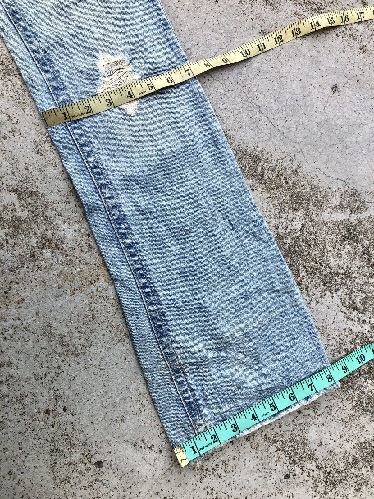 Japanese Brand FLARED⚡️⚡️ORIRIN JEANS DISTRESSED DENIM Size 28" / US 6 / IT 42 - 10 Thumbnail