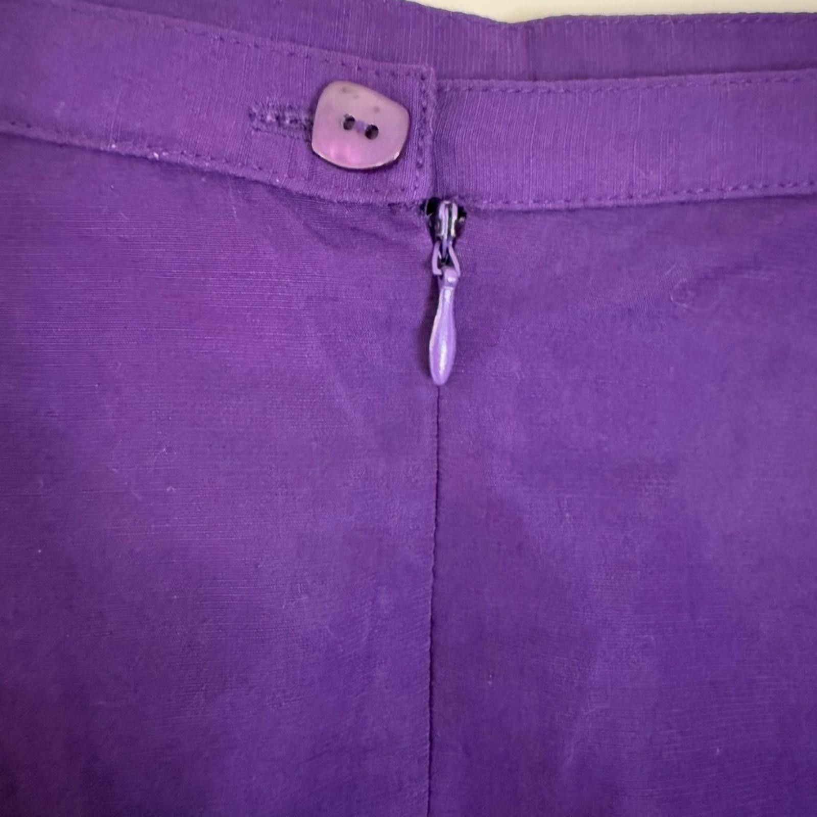 Other Koret vintage purple midi skirt embellishments SZ M Size 32" / US 10 / IT 46 - 5 Thumbnail