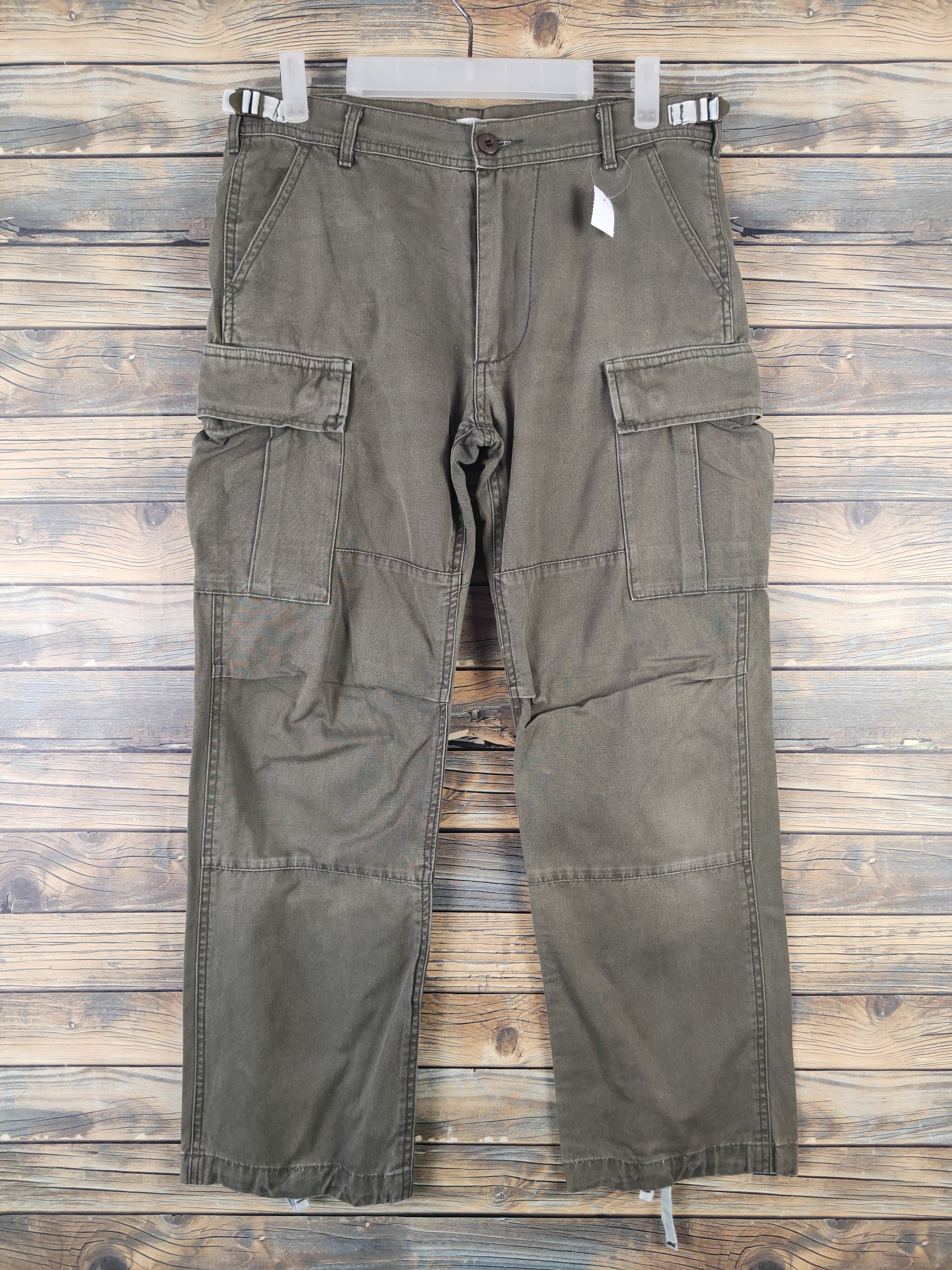 Japanese Brand DLL Close Up Olive Multipocket Tactical Cargo Pants #733 Size US 31 - 1 Thumbnail