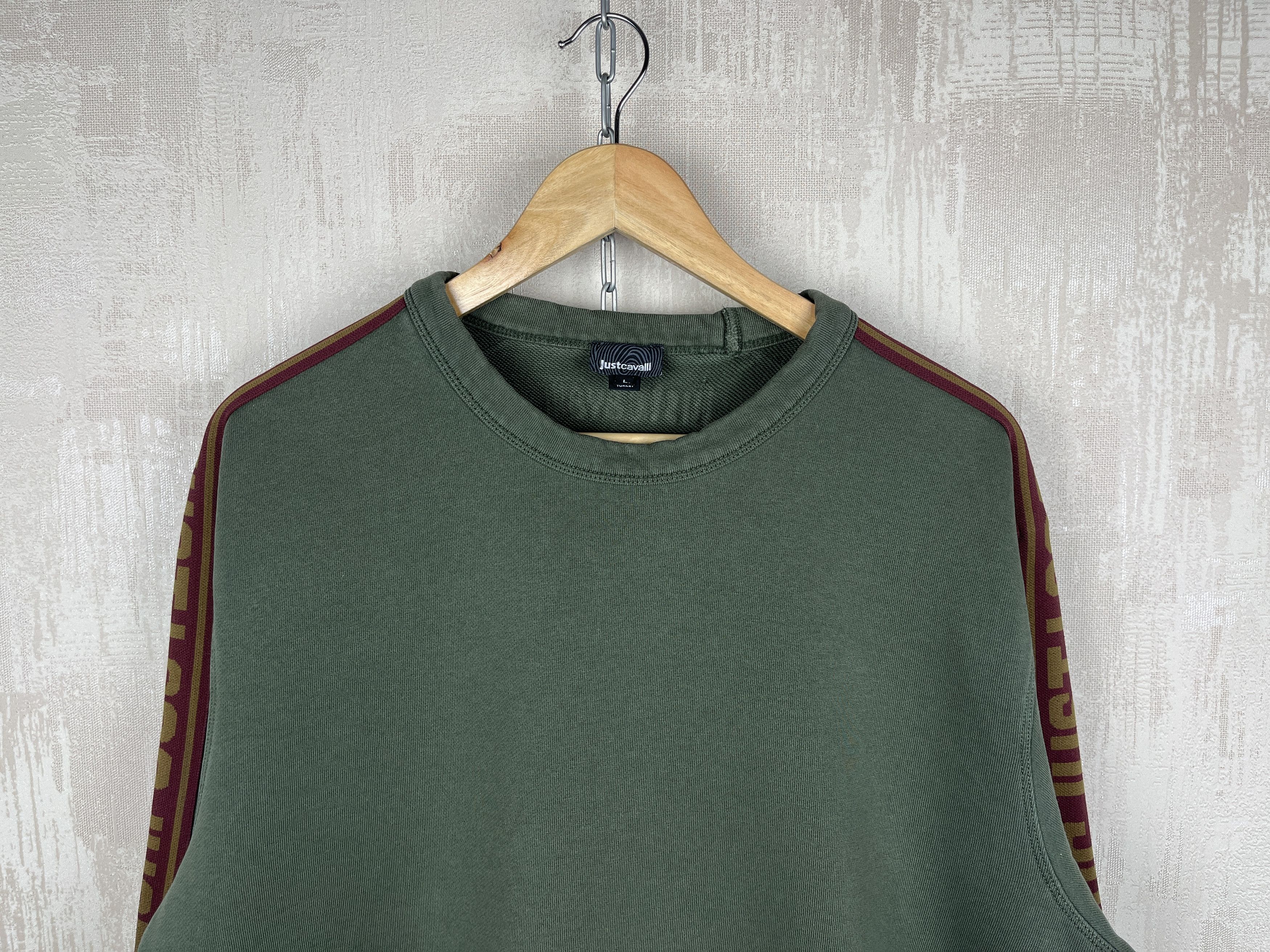 Just Cavalli Just Cavalli Tape Sleeve Sweatshirt Crew Neck Size US L / EU 52-54 / 3 - 4 Thumbnail