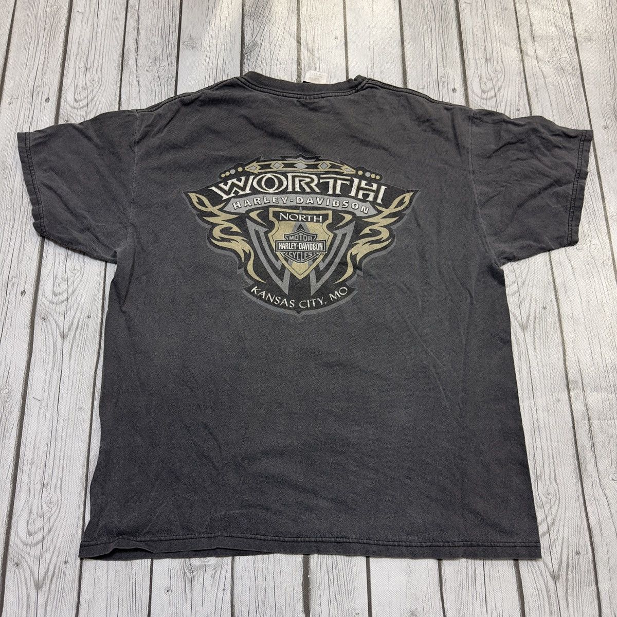 Harley Davidson × Vintage Vintage Harley Davidson tee Size US L / EU 52-54 / 3 - 2 Thumbnail