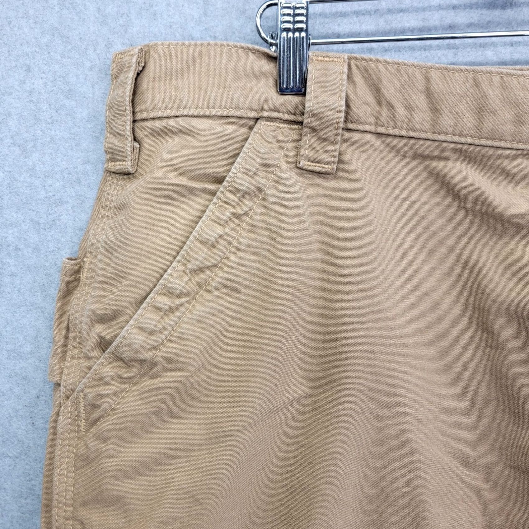 Carhartt Carhartt Shorts Mens 42 Dark Khaki Size B147 DKH Canvas Carpenter Work Size US 42 / EU 58 - 3 Thumbnail