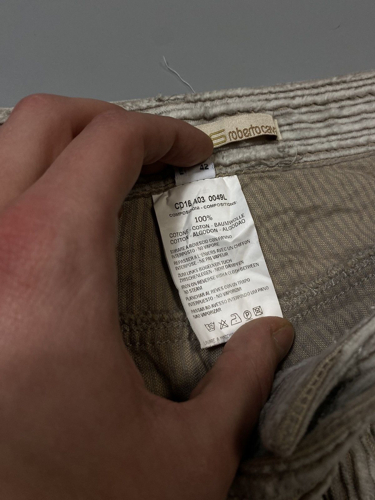 Roberto Cavalli × Vintage Roberto Cavalli Corduroy exclusive pants Size 32" / US 10 / IT 46 - 5 Thumbnail