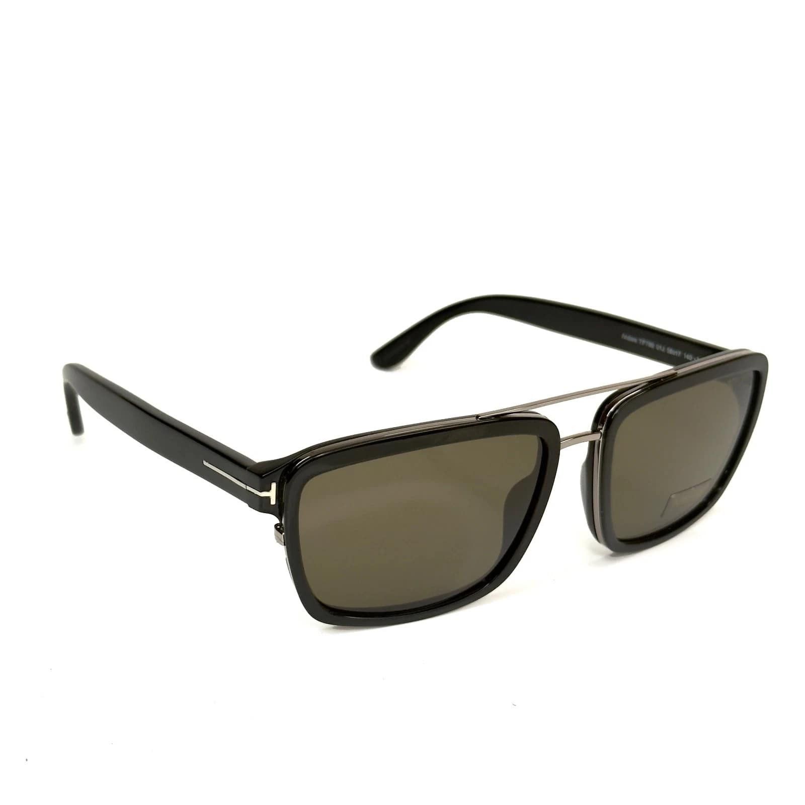 Tom Ford TOM FORD ANDERS TF780 780 Black Square Sunglass FT0780 01J Size ONE SIZE - 5 Thumbnail