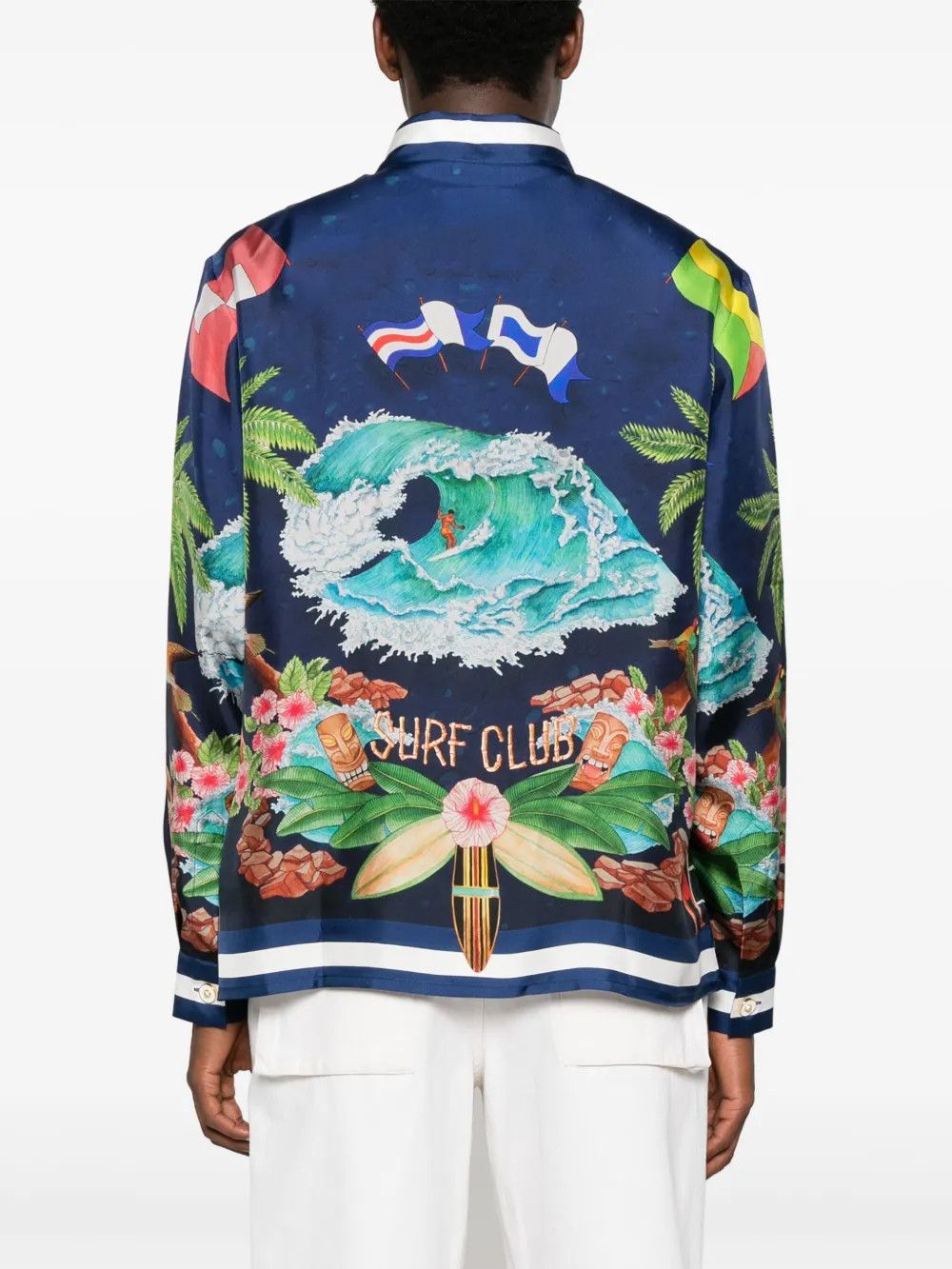 Other Blue Surf Club Midnight Print Shirt for Men Size US L / EU 52-54 / 3 - 4 Thumbnail