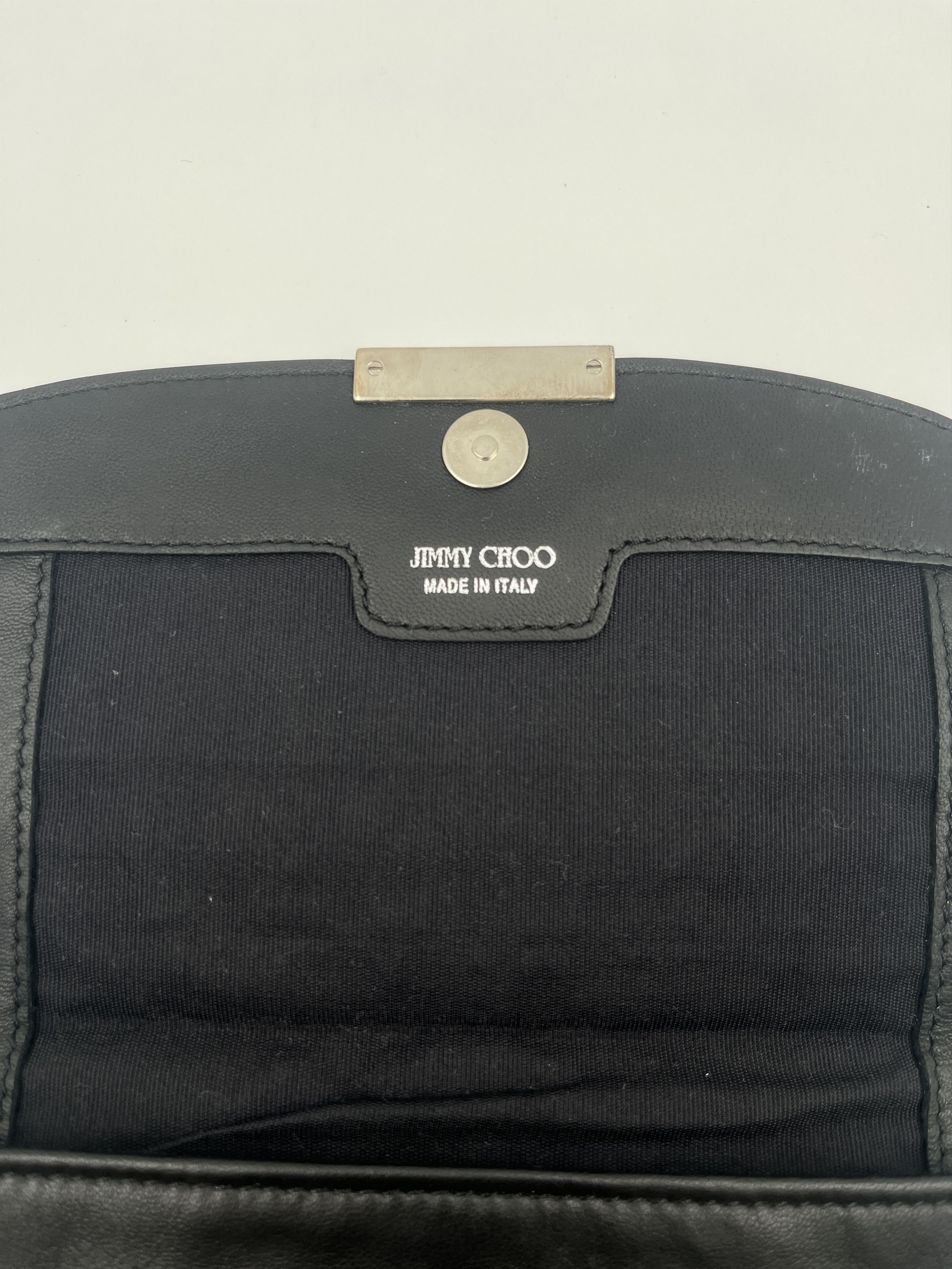 Jimmy Choo Jimmy Choo Black Star-Studded Leather Pouch Size ONE SIZE - 3 Thumbnail