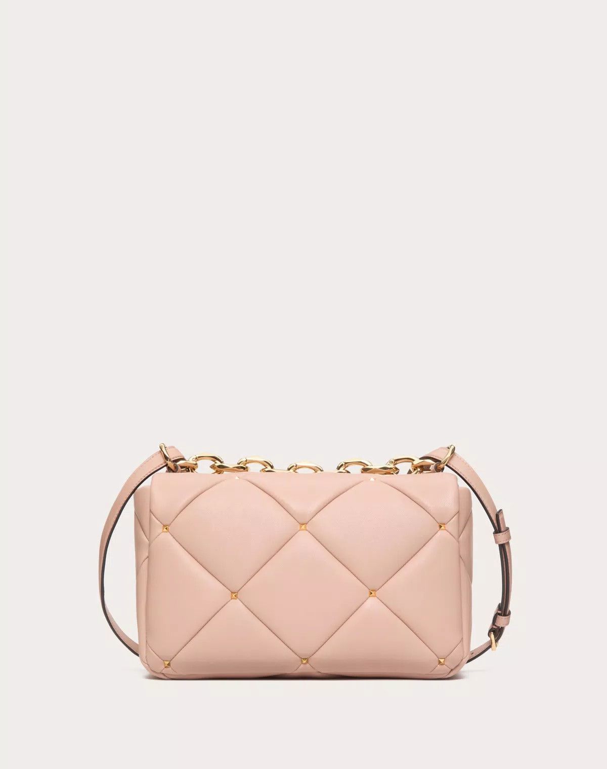 Valentino oc11z0725 Size:OS/Stud Bag In Nappa Patchwork in Light Pink Size ONE SIZE - 3 Thumbnail