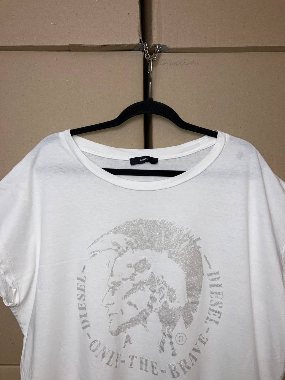 Diesel VINTAGE DIESEL ONLY THE BRAVE WOMENS GRAPHIC T-SHIRT Y2K Size M / US 6-8 / IT 42-44 - 7 Thumbnail