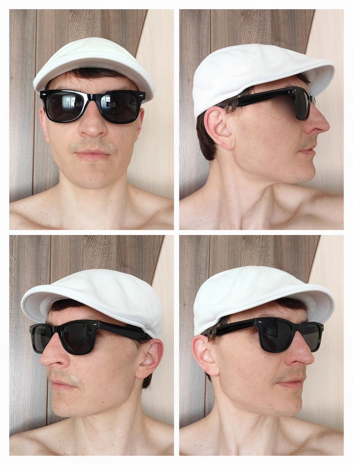 Hugo Boss HUGO Boss White Mesh Flat Cap Summer Ivy Driving Hat Golf M Size ONE SIZE - 2 Thumbnail
