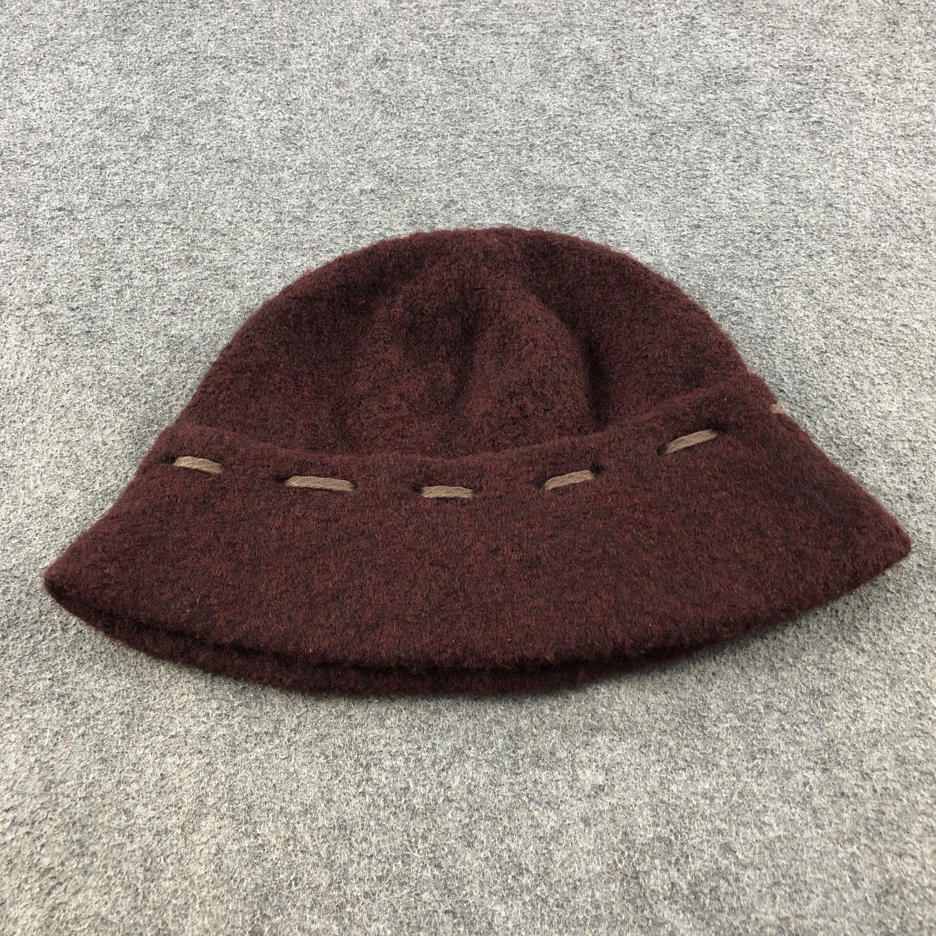 Japanese Brand Namiki Wool Bucket Hat Beanie Snowcap Snow Hat B211 Size ONE SIZE - 4 Thumbnail