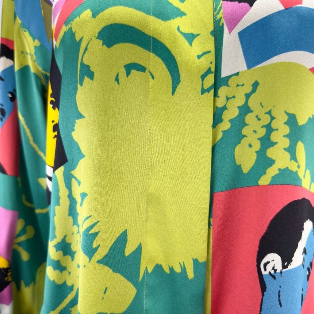 Escada ESCADA Margaretha Ley Pop Art Chaplin Garbo Multi Blouse 36 Size XS / US 0-2 / IT 36-38 - 12 Thumbnail