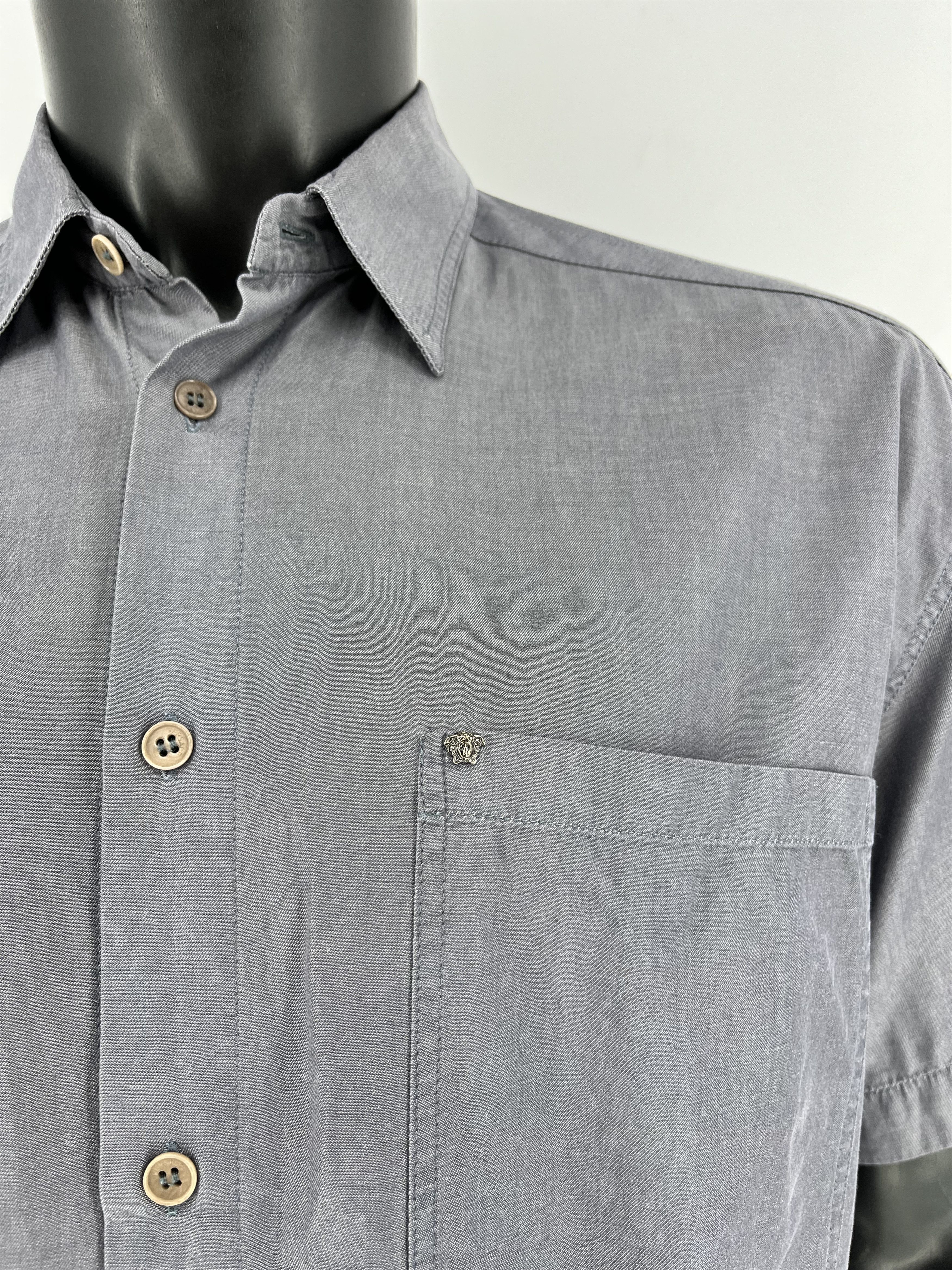 Versace Vintage Versace Classic Structure Silk Shirt 90s Size US S / EU 44-46 / 1 - 9 Thumbnail