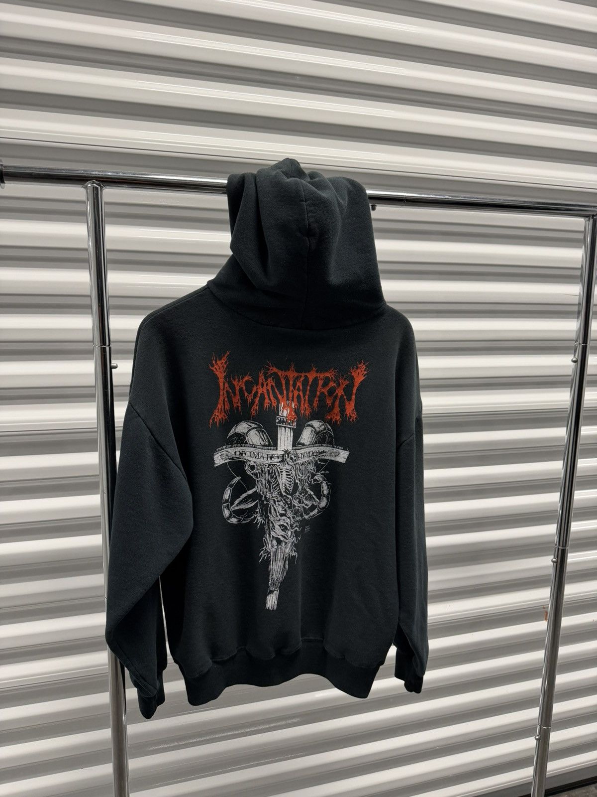 Vintage Vintage 2000s incantation metal grunge band hoodie erd goth Size US L / EU 52-54 / 3 - 1 Thumbnail