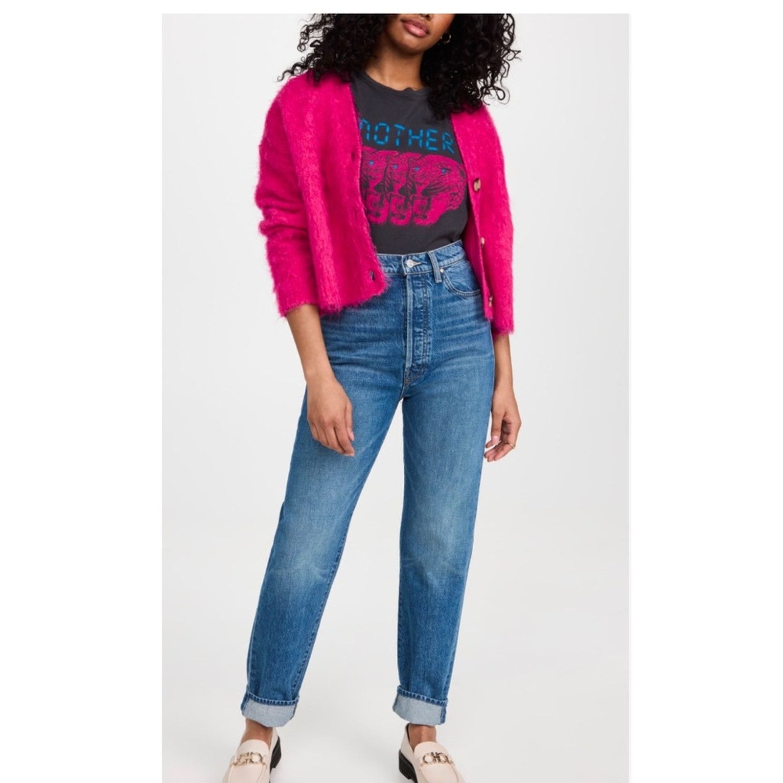 MOTHER NEW MOTHER SUPERIOR The Tune Up Hover Cuff Jean - 25 - $258 Size 25" / US 0 / IT 36 - 7 Thumbnail