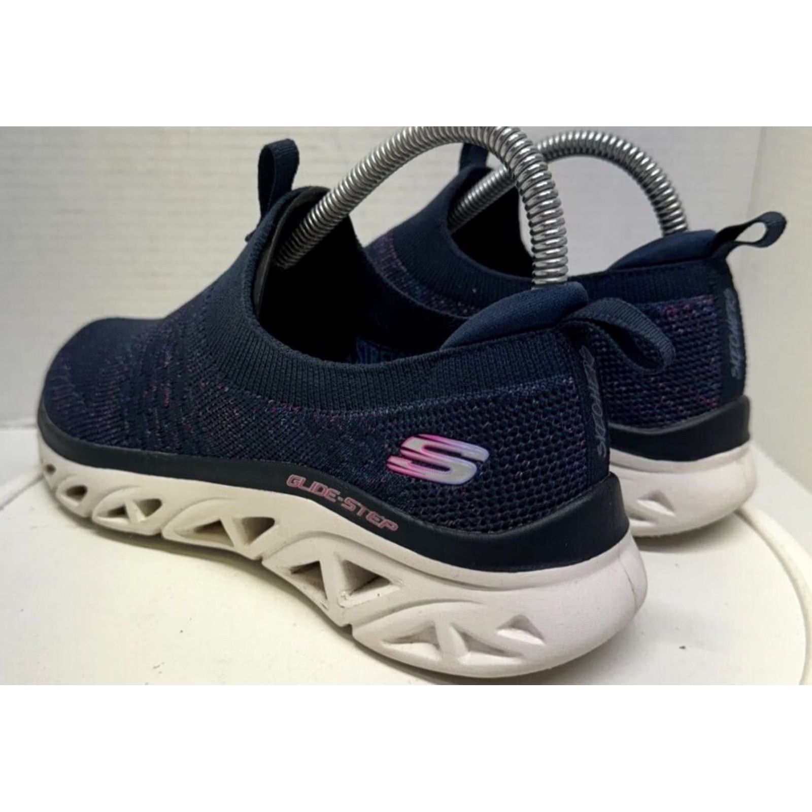 SKECHERS Skechers Glide Step Women 6 36 Air Cooled Memory Foam Rainbow Navy stretch fit Sneakers Shoes Size US 5.5 / IT 35.5 - 7 Thumbnail