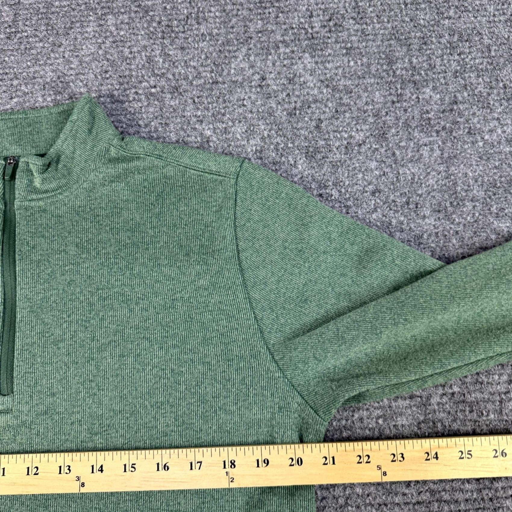 Rhone Rhone Mens Pullover Quarter Zip Mock Neck Long Sleeve Green 100% Polyester Casual Gym Running Walking Style: Pullover Size US M / EU 48-50 / 2 - 6 Thumbnail