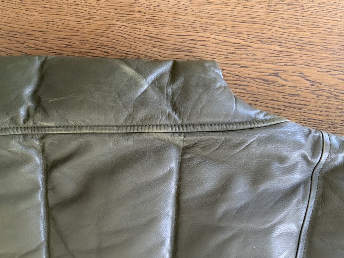 Berluti Haider Ackermann Camo green Calf leather vest Size US M / EU 48-50 / 2 - 4 Thumbnail