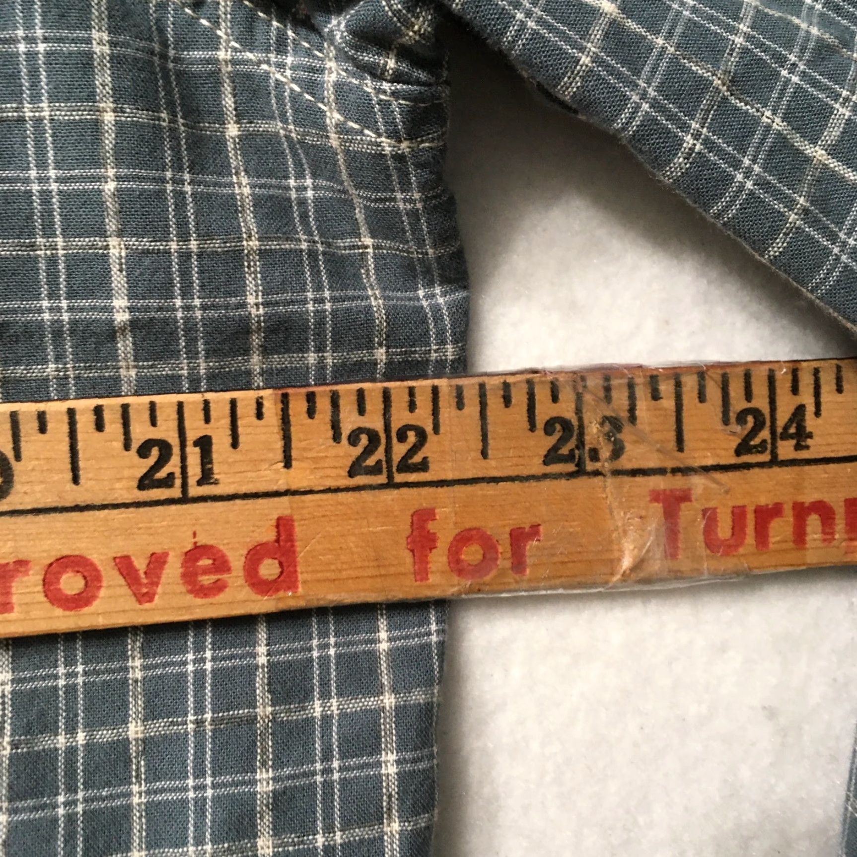 Carbon Carbon2 Shirt Men’s M Blue Beige Gray Check Long Sleeve Button Up Size US M / EU 48-50 / 2 - 5 Thumbnail