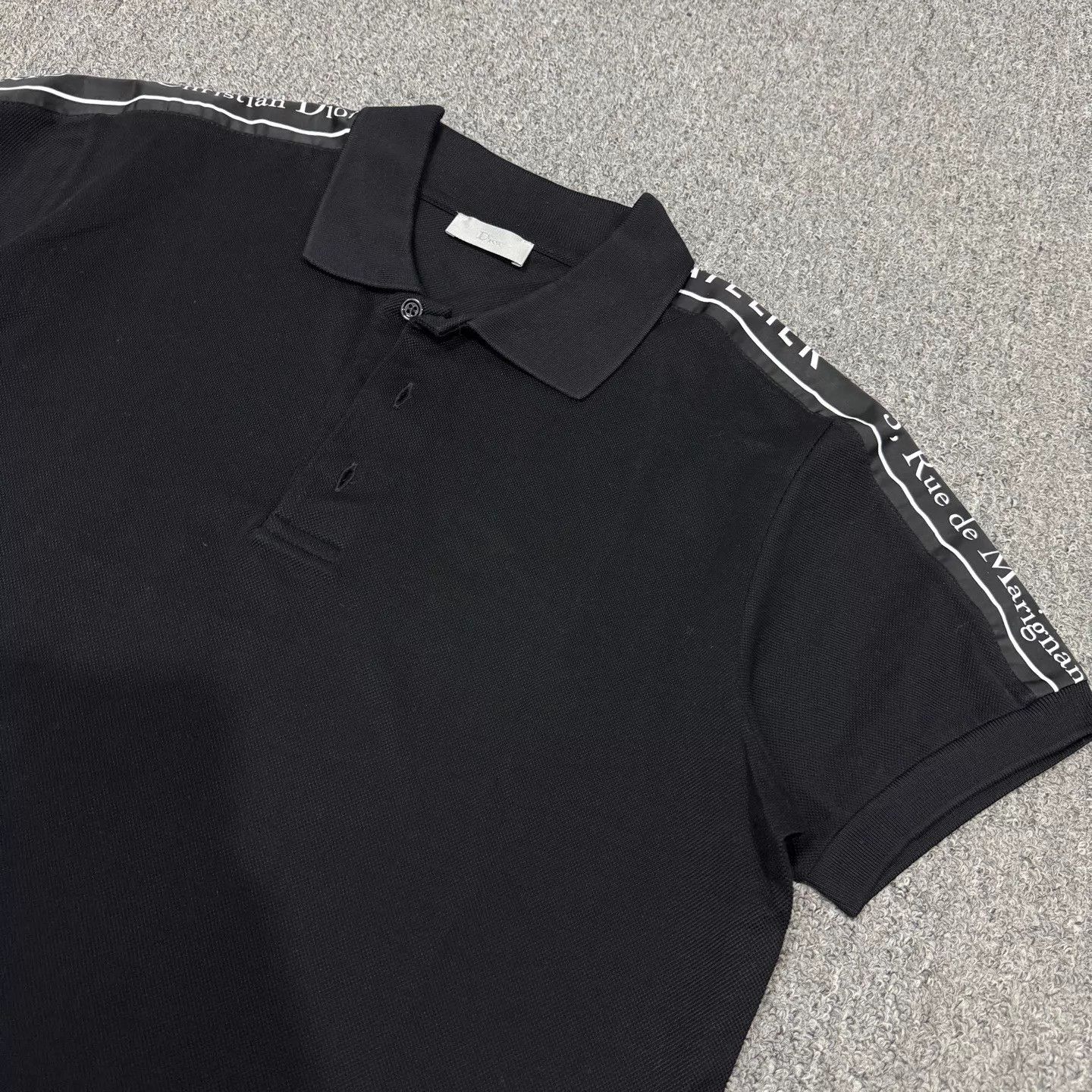 Dior Dior Black Slogan Logo Short Sleeve Polo S 95new Size US S / EU 44-46 / 1 - 3 Thumbnail