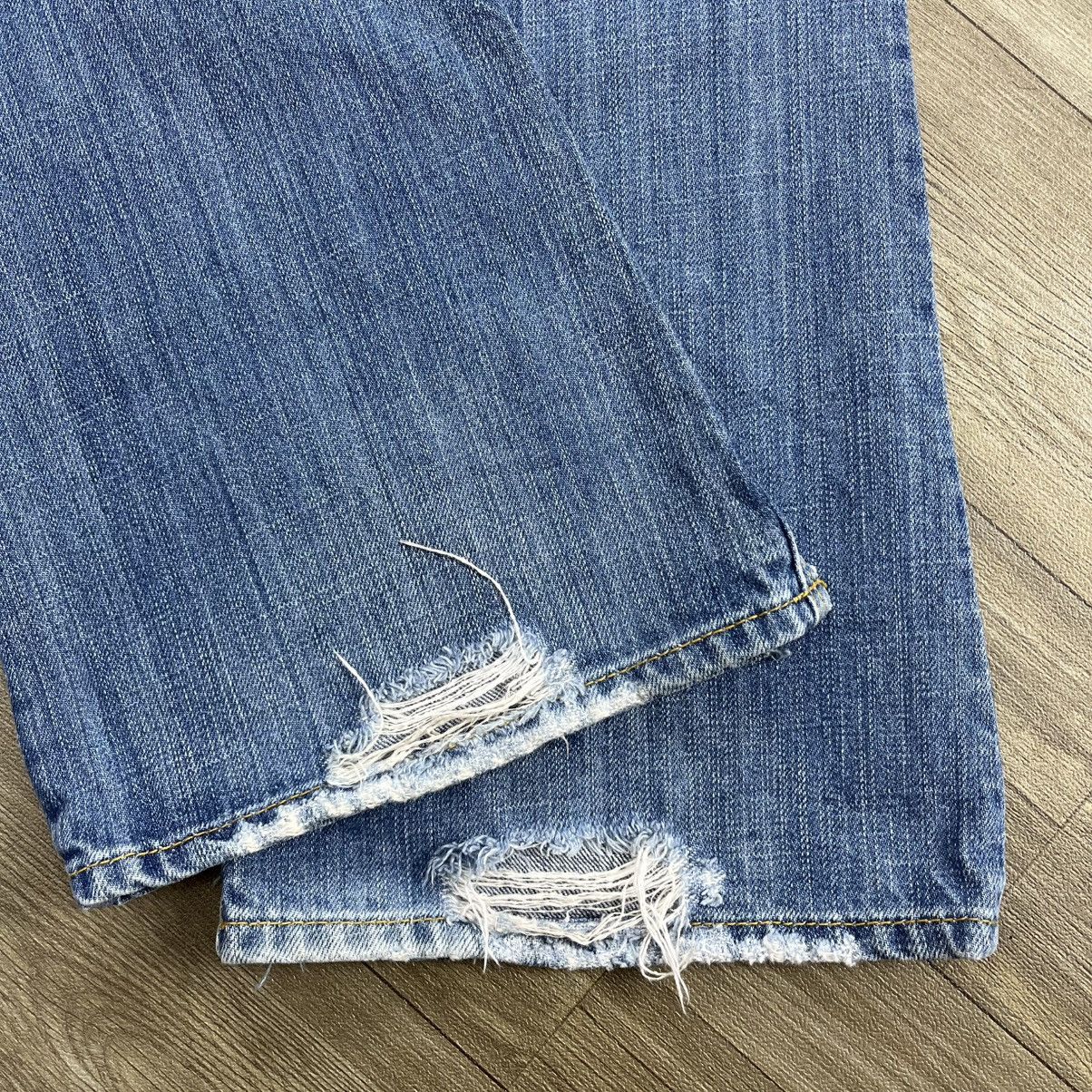 Le Grande Bleu (L.G.B.) Crazy🔥 Hollister Distressed Bootcut Flared Jeans Lgb Style Size US 30 / EU 46 - 16 Thumbnail
