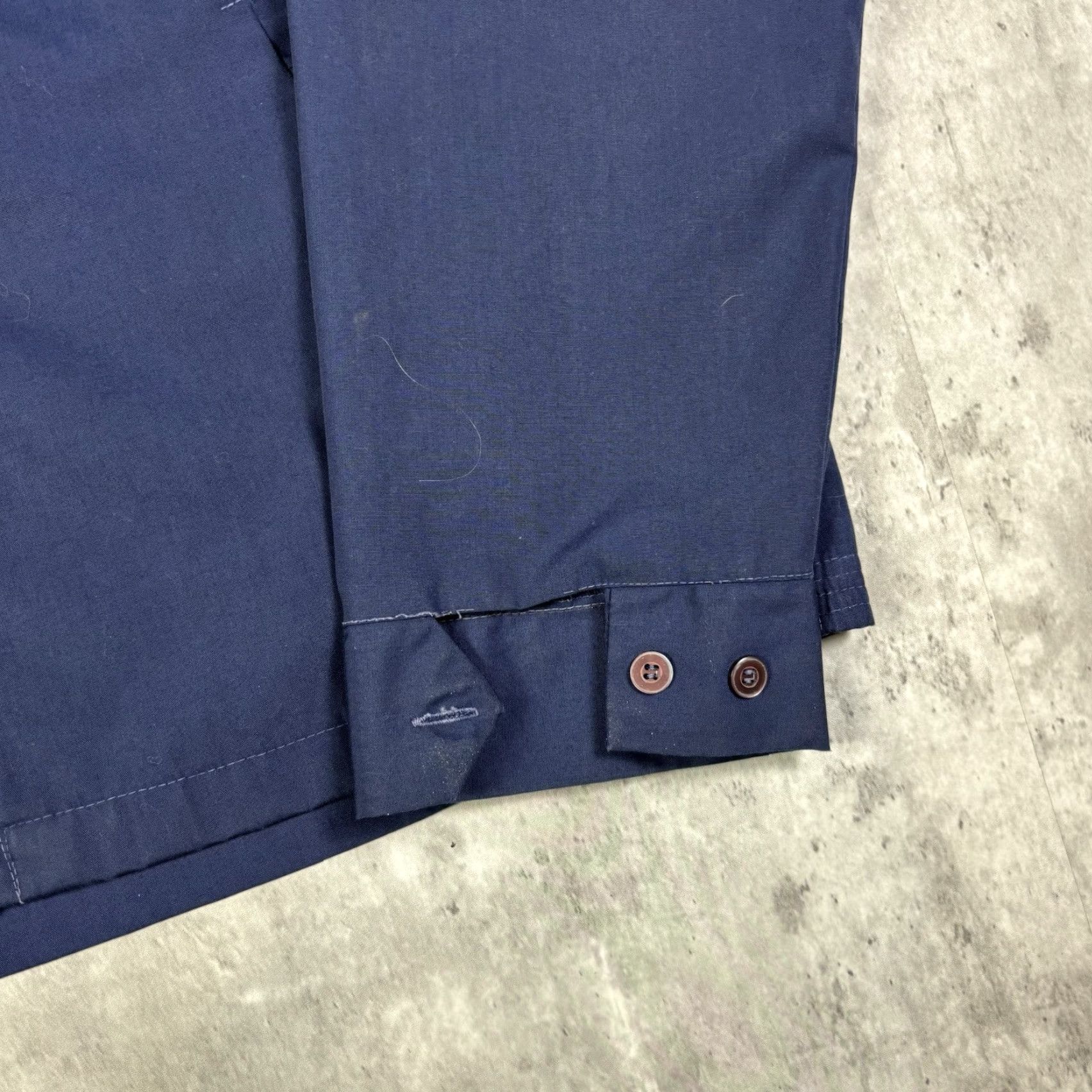Vintage VINTAGE Cotton Blend Full Zip Bomber Jacket Mens XL Blue Workwear 80s USA Size US XL / EU 56 / 4 - 5 Thumbnail
