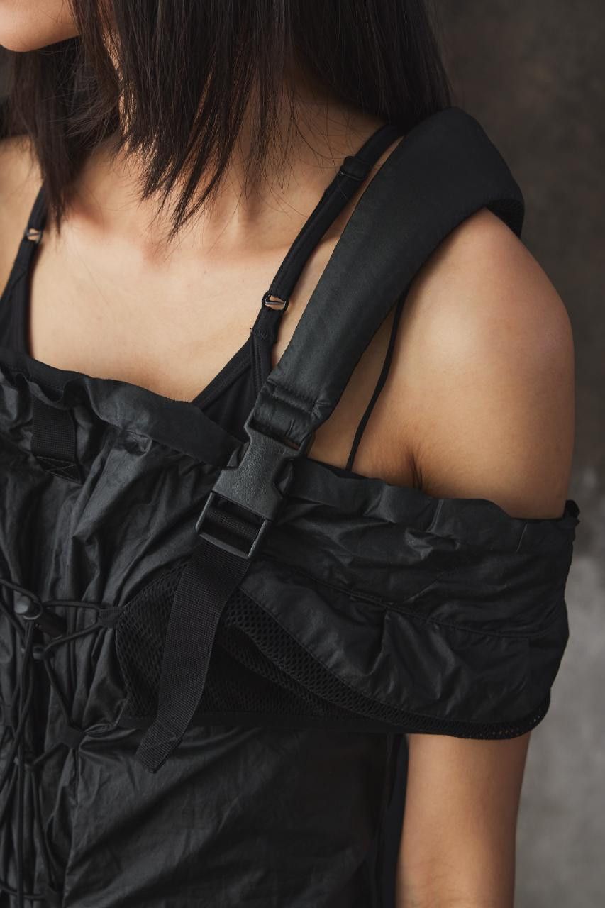 Maison Margiela Maison Margiela Deconstructed Off Shoulder Drawstring Dress Size M / US 6-8 / IT 42-44 - 6 Thumbnail