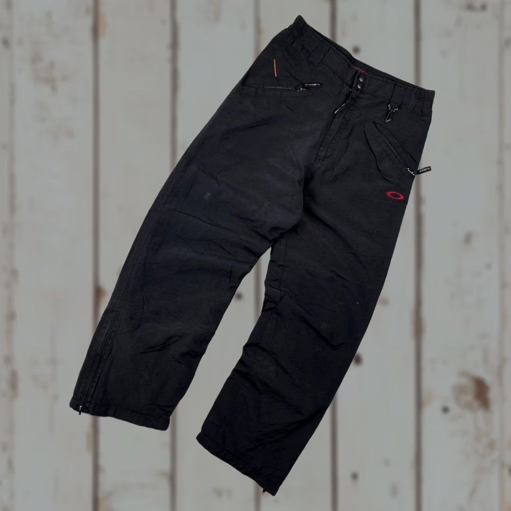 Oakley VINTAGE Oakley Nylon Outdoor Pants Track Pants 90s Men XL Black Size US 36 / EU 52 - 1 Thumbnail