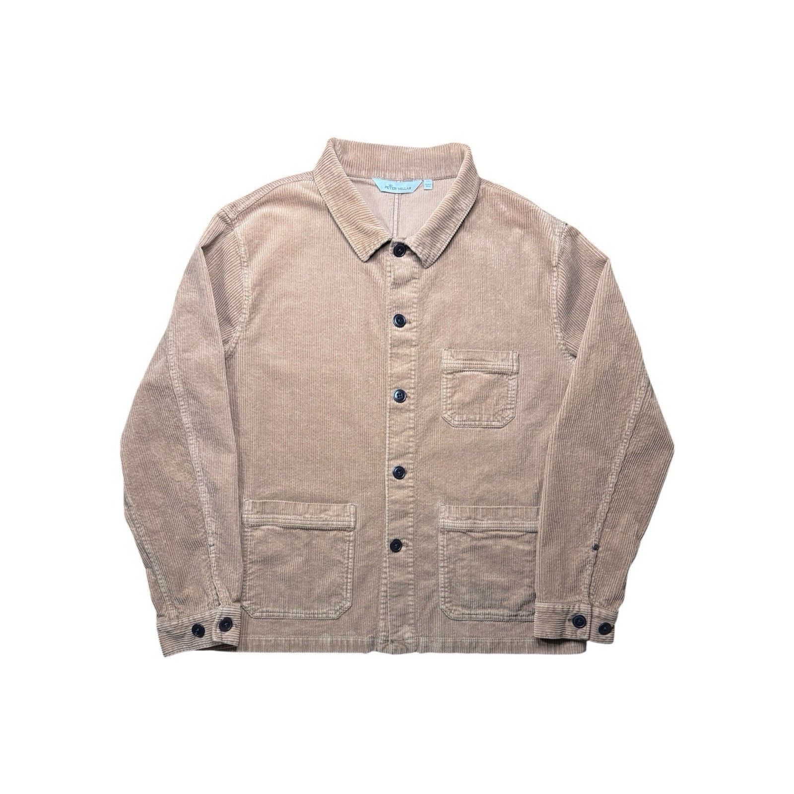 Peter Millar Peter Millar Corduroy Chore Coat Barn MF22Z18 Tan Mens XL Size US XL / EU 56 / 4 - 1 Thumbnail