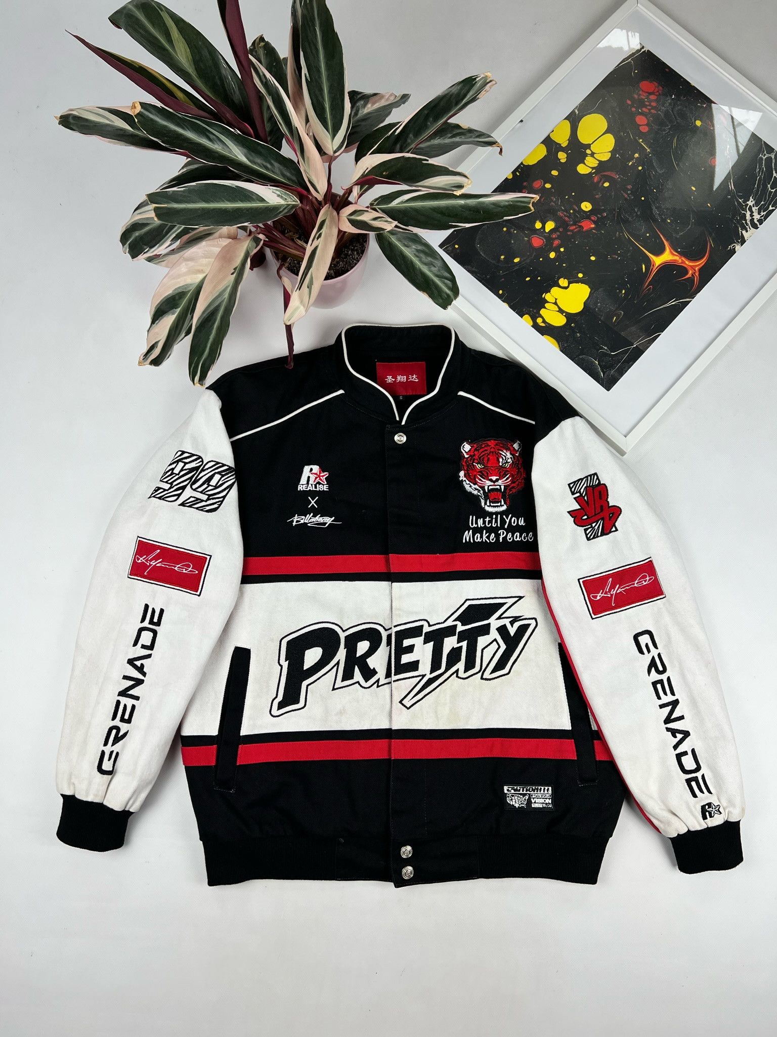 Vintage VERY RARE VINTAGE RACING JACKET bomber Size US S / EU 44-46 / 1 - 1 Thumbnail