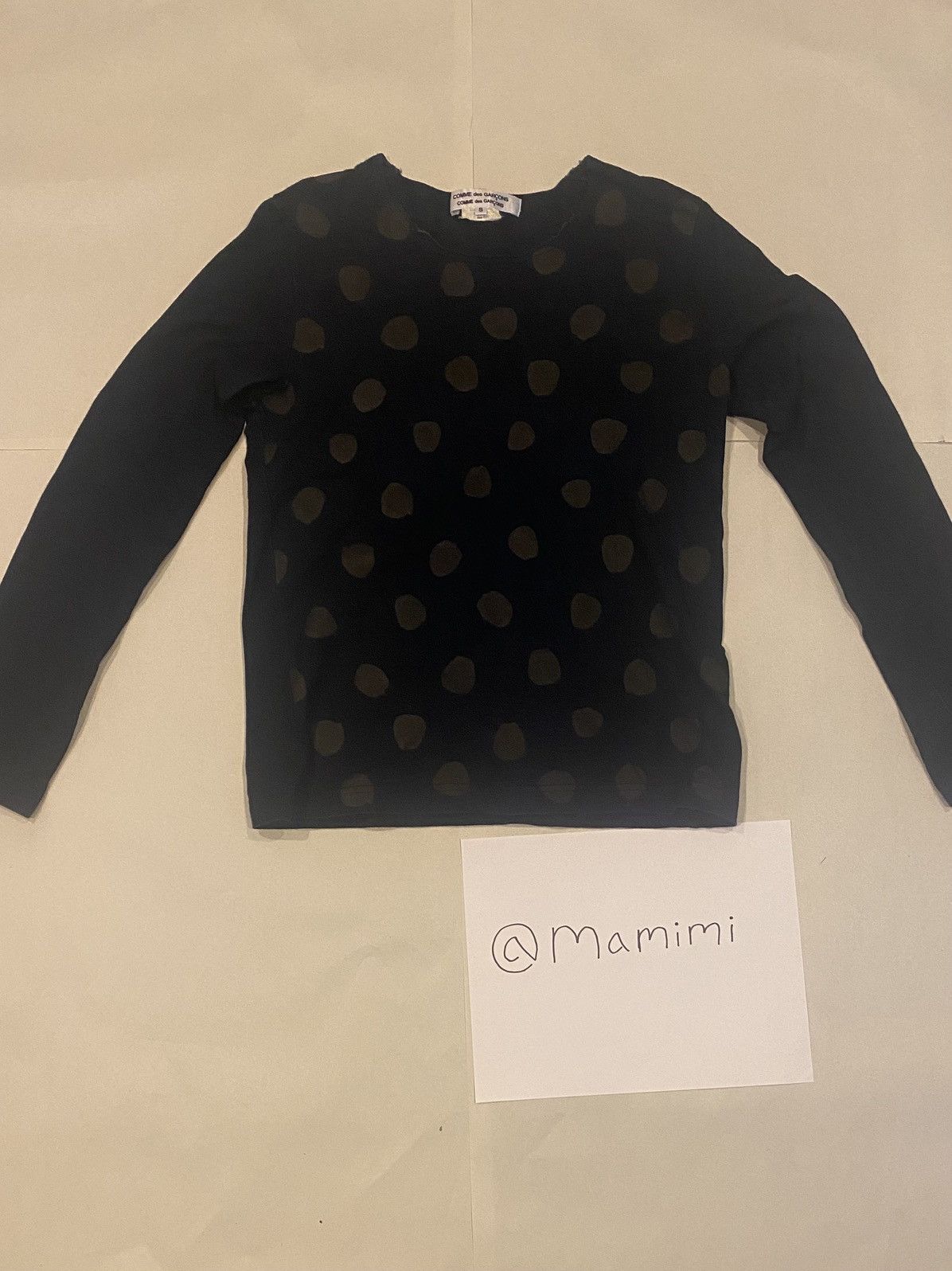 Comme des Garcons Comme des garcon blue polka dot longsleeve Size S / US 4 / IT 40 - 1 Thumbnail
