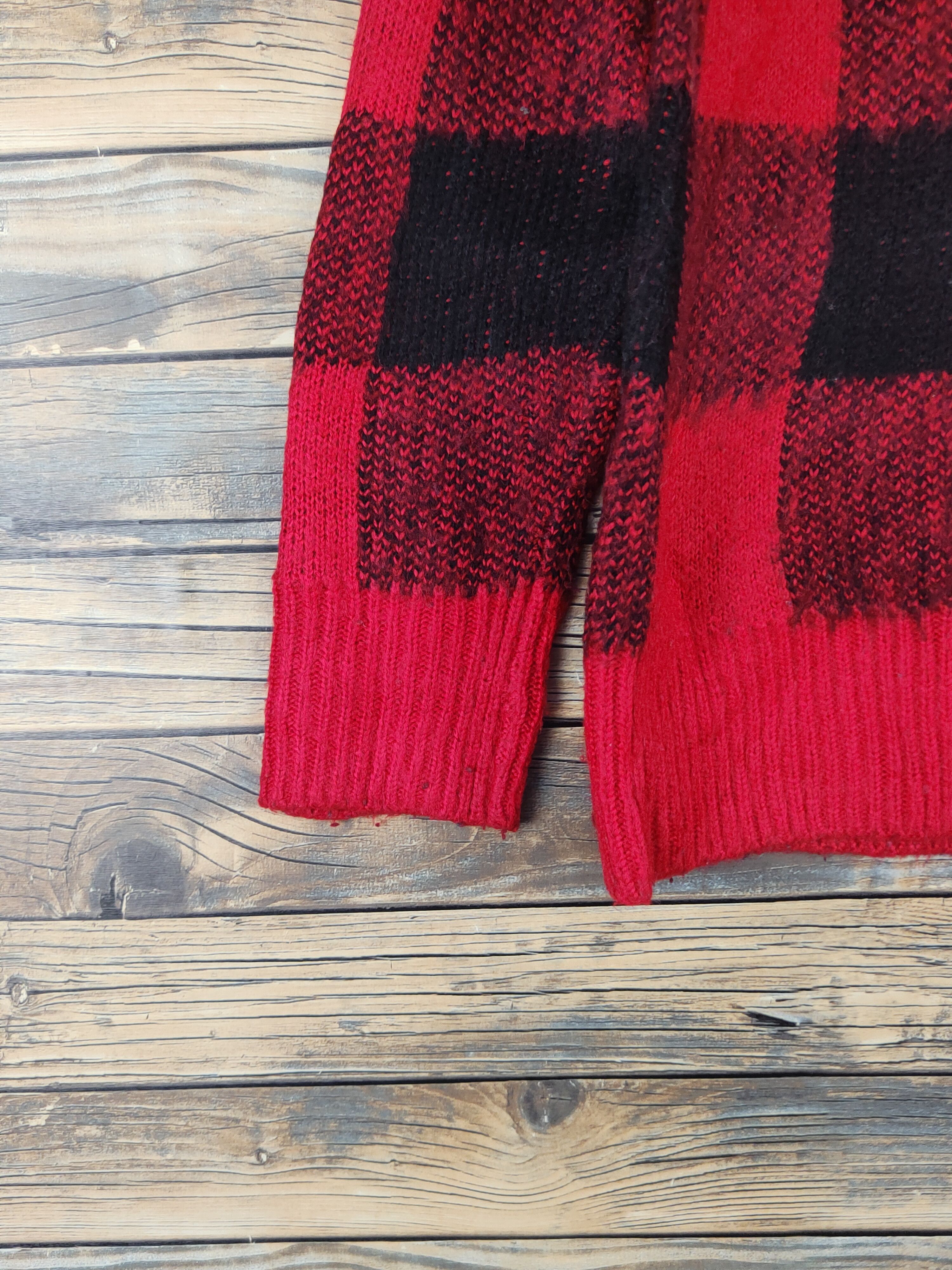 Homespun Knitwear Plus Minus Zero Red Knitwear Sweatshirts #W1285 Size US M / EU 48-50 / 2 - 4 Thumbnail