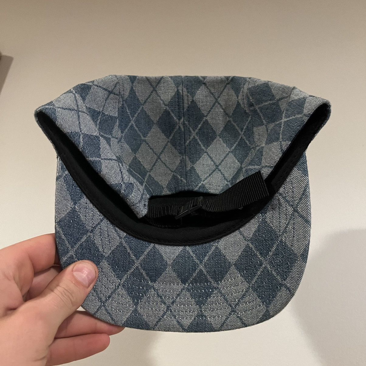 Supreme Supreme Denim Argyle Camp Cap Size ONE SIZE - 15 Thumbnail