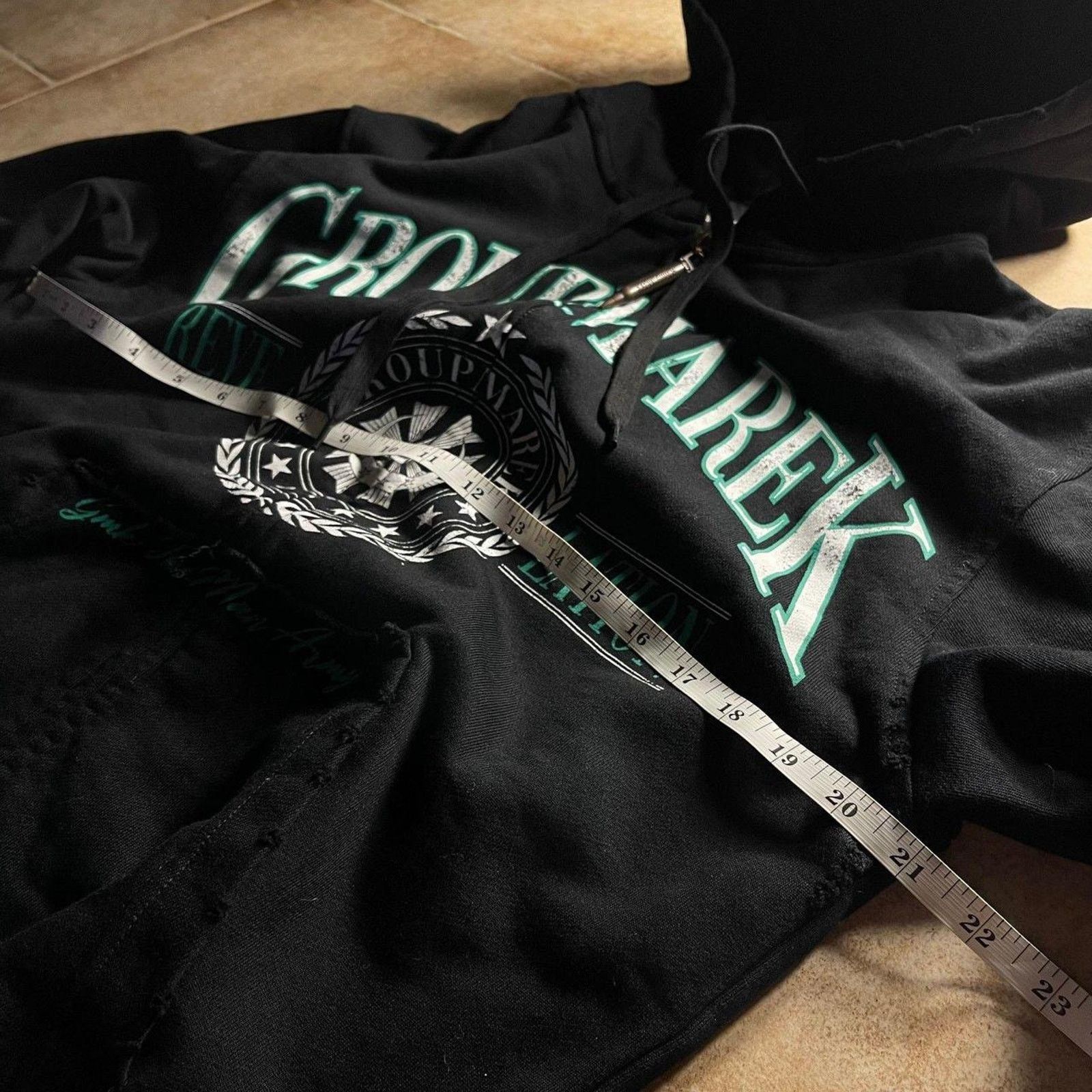 Other Balenciaga Style Saint Germain Black/Green Zip Up Hoodie Size US S / EU 44-46 / 1 - 9 Thumbnail