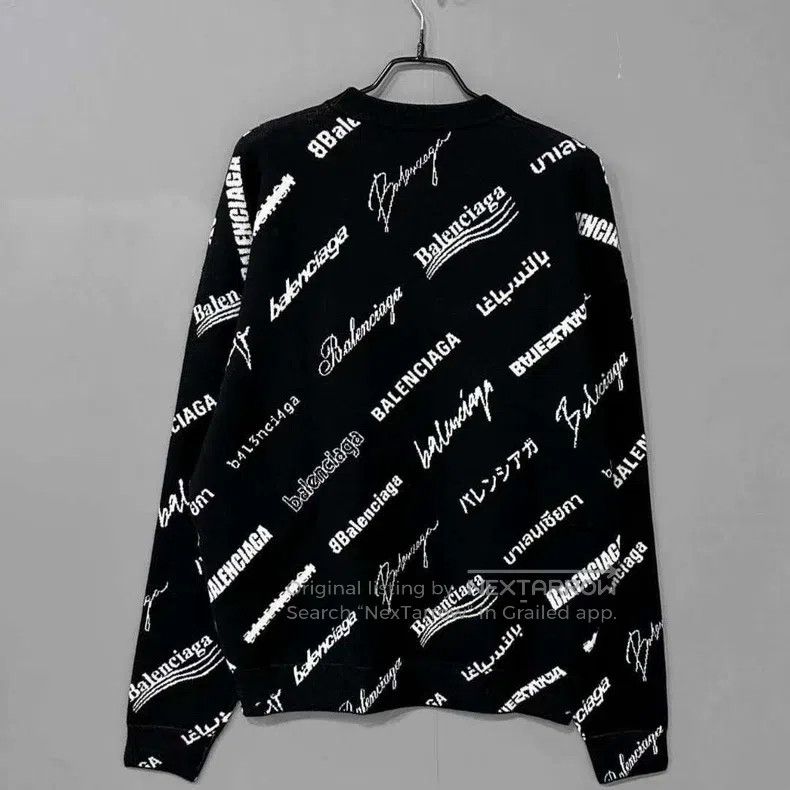 Balenciaga Balenciaga Multi-element barrage full-printed knit sweater Size US XS / EU 42 / 0 - 3 Thumbnail