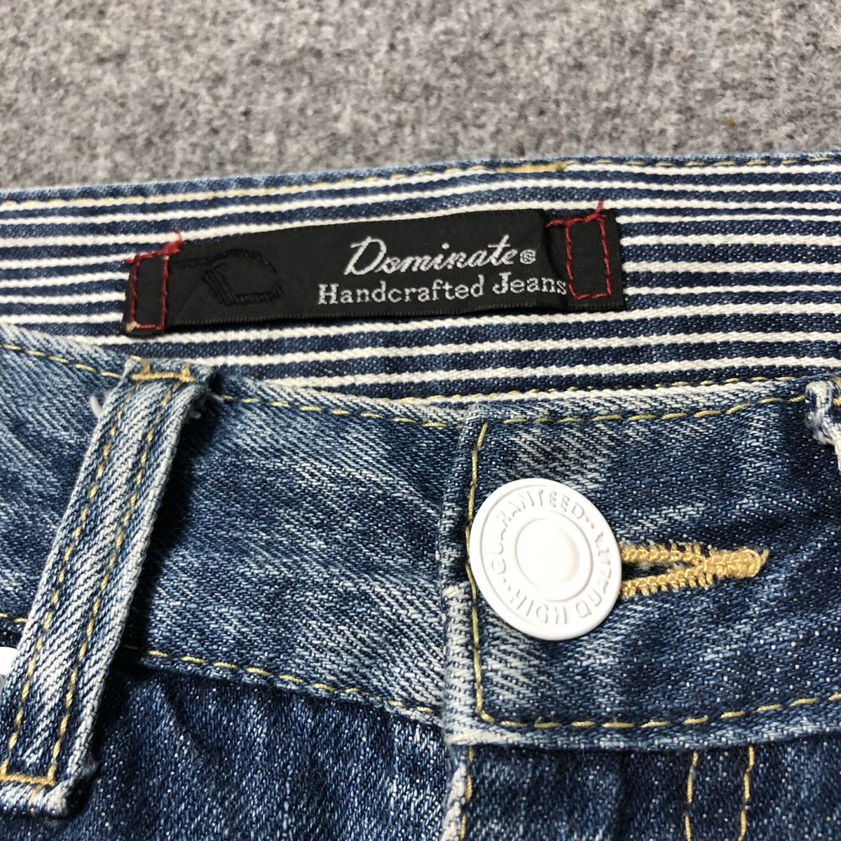 Vintage 🔥Rare🔥 Japanese Brand DAMINATE Handcrafted Jeans Size US 28 / EU 44 - 9 Thumbnail